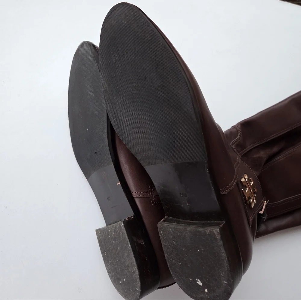 Tory burch wyatt boots burnt chocolate Size 9 - Picture 10 of 11